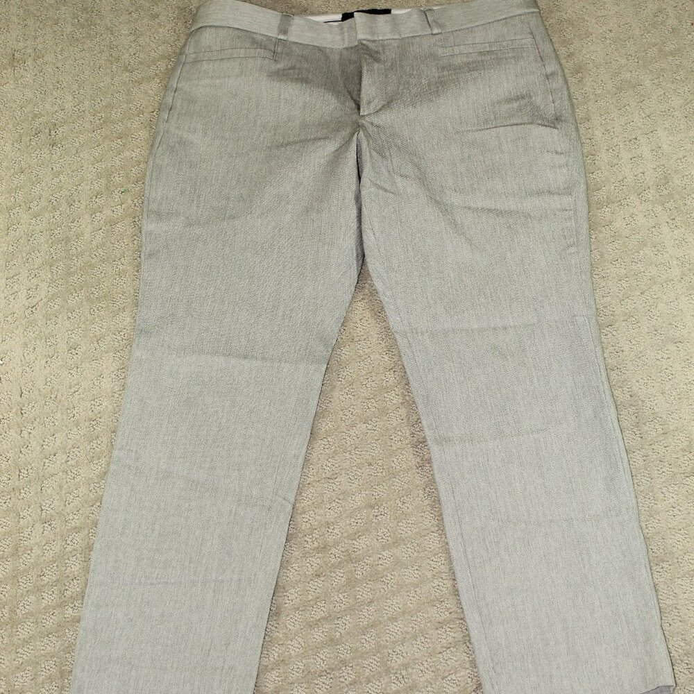 Banana Republic Size 8P Slim Sloan Fit Gray Solid Ankle Pants Style 368368